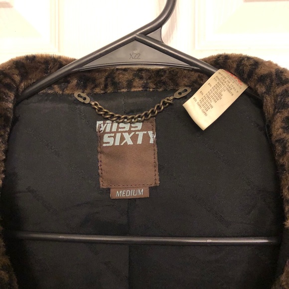 Miss Sixty Animal print Faux fur Jacket - Picture 8 of 9